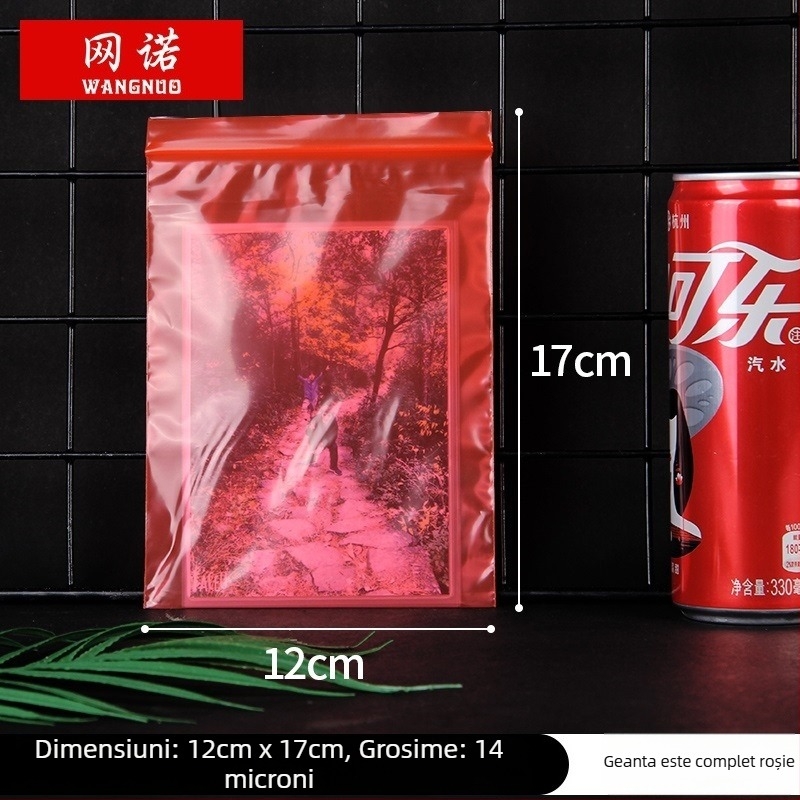 Pungă ZIPLOCK autoînchisă pentru bijuterii; pungă de ambalare din plastic; logo tipărit