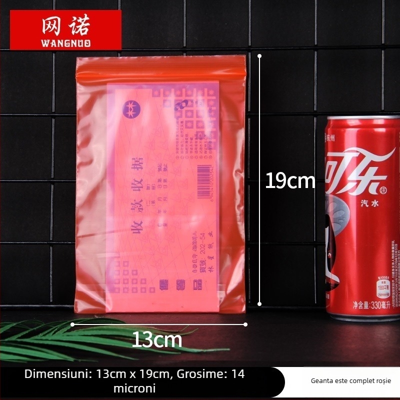 Pungă ZIPLOCK autoînchisă pentru bijuterii; pungă de ambalare din plastic; logo tipărit