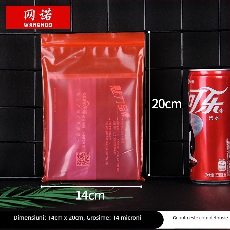 Pungă ZIPLOCK autoînchisă pentru bijuterii; pungă de ambalare din plastic; logo tipărit