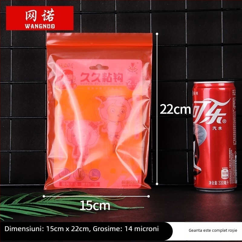 Pungă ZIPLOCK autoînchisă pentru bijuterii; pungă de ambalare din plastic; logo tipărit