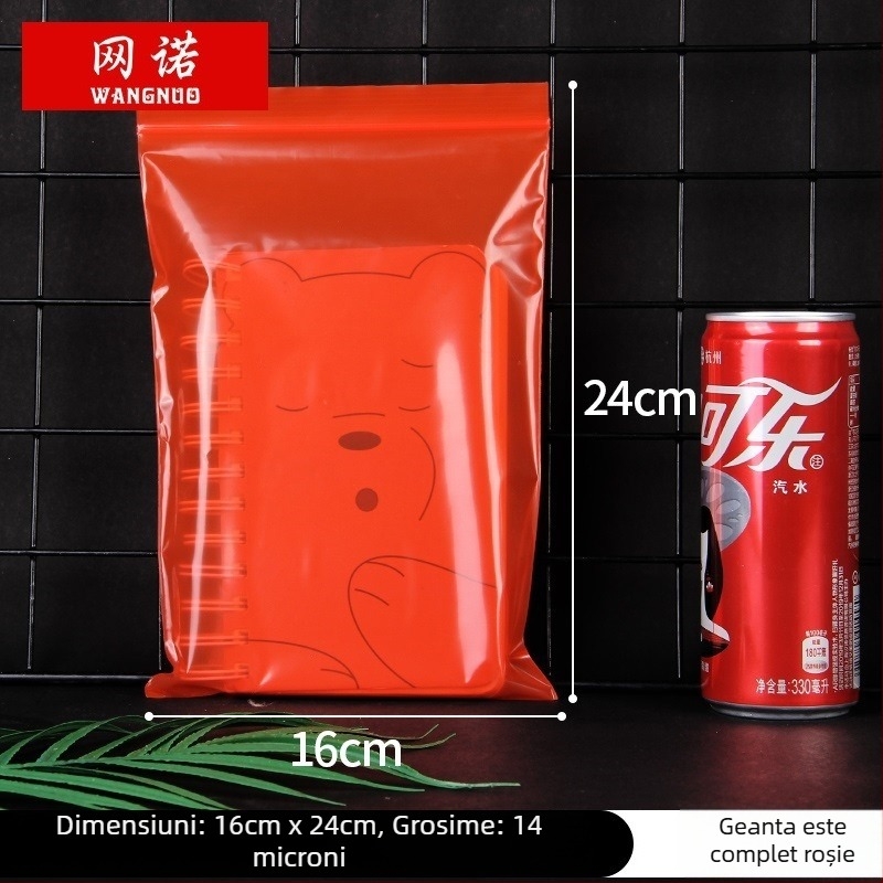 Pungă ZIPLOCK autoînchisă pentru bijuterii; pungă de ambalare din plastic; logo tipărit