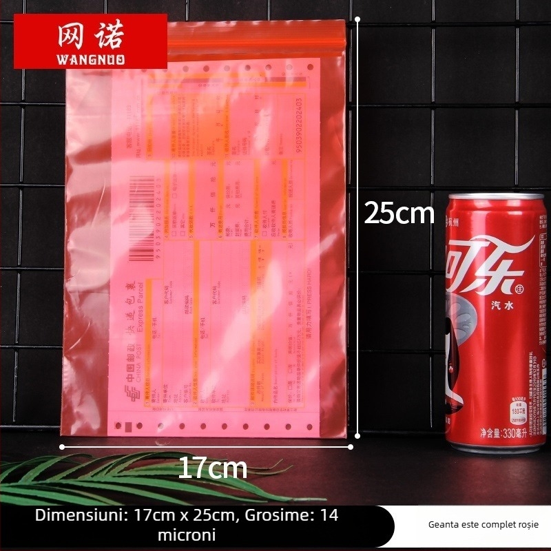 Pungă ZIPLOCK autoînchisă pentru bijuterii; pungă de ambalare din plastic; logo tipărit