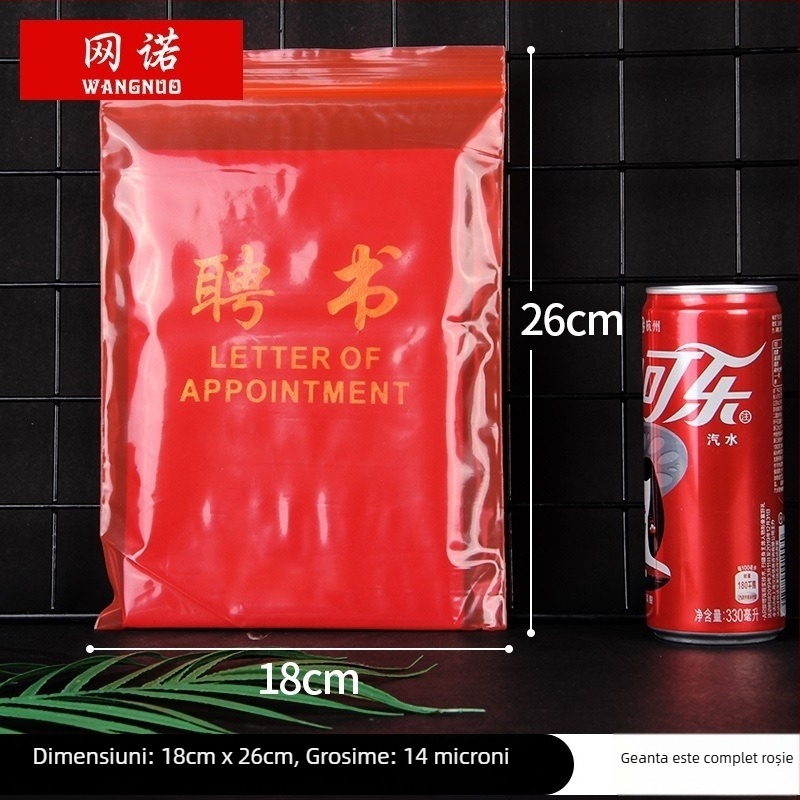 Pungă ZIPLOCK autoînchisă pentru bijuterii; pungă de ambalare din plastic; logo tipărit