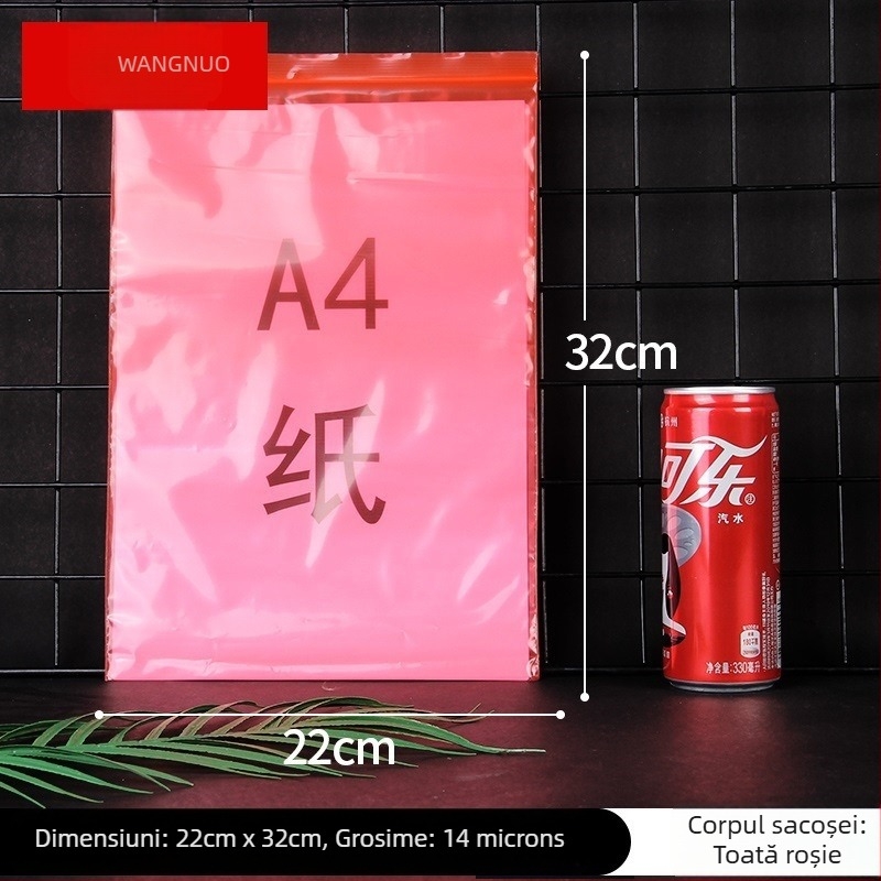 Pungă ZIPLOCK autoînchisă pentru bijuterii; pungă de ambalare din plastic; logo tipărit