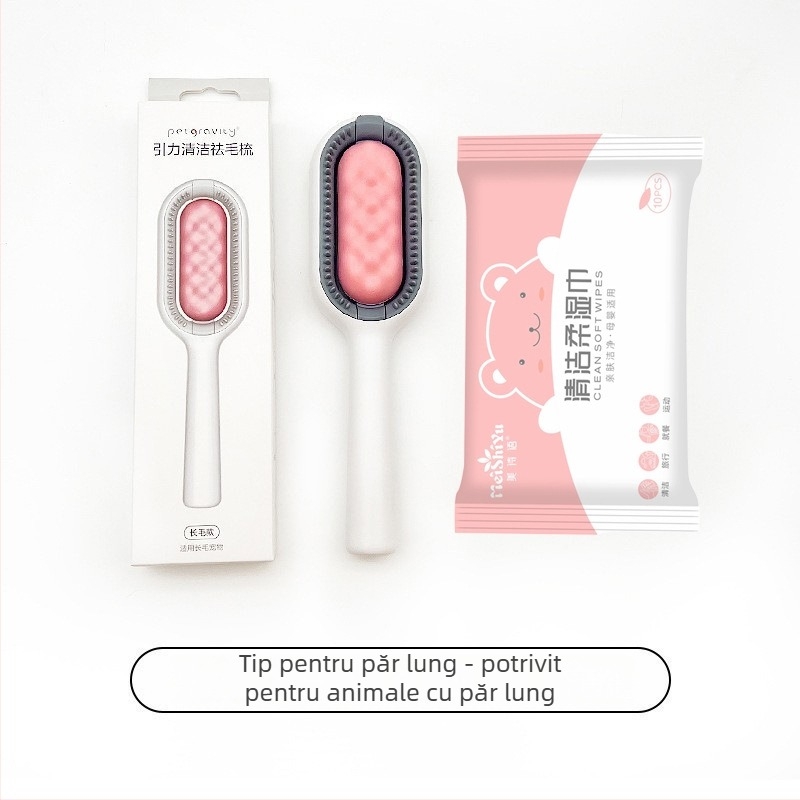 Periuță de îndepărtare a părului pentru animale – ABS material, etichetă privată licențiabilă, pachet 45, Brand: Pet has gravity