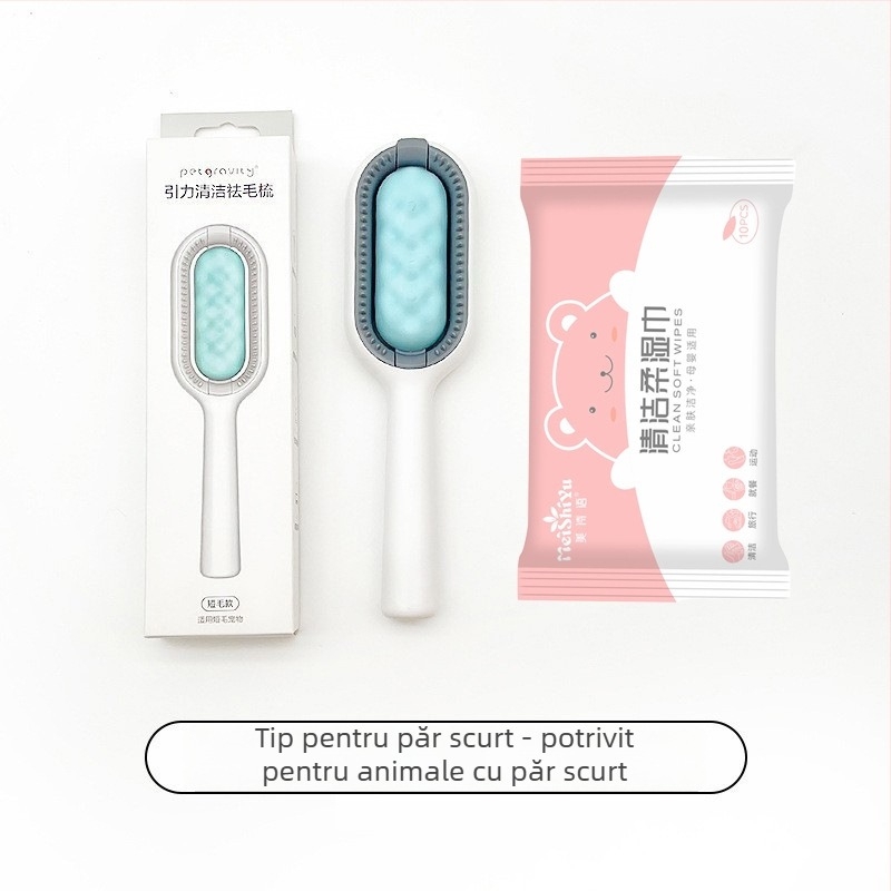 Periuță de îndepărtare a părului pentru animale – ABS material, etichetă privată licențiabilă, pachet 45, Brand: Pet has gravity