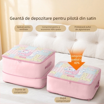 Geantă de depozitare pentru pilote, formă cubică, material Twill Oxford, capacitate mare, depozitare în dormitor