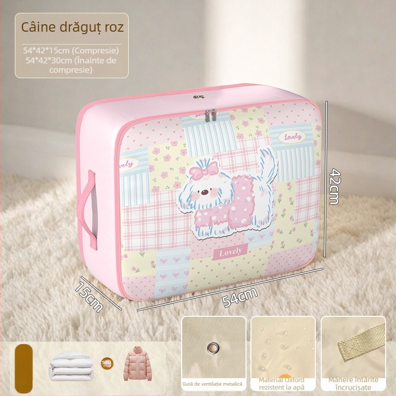 Geantă de depozitare pentru pilote, formă cubică, material Twill Oxford, capacitate mare, depozitare în dormitor