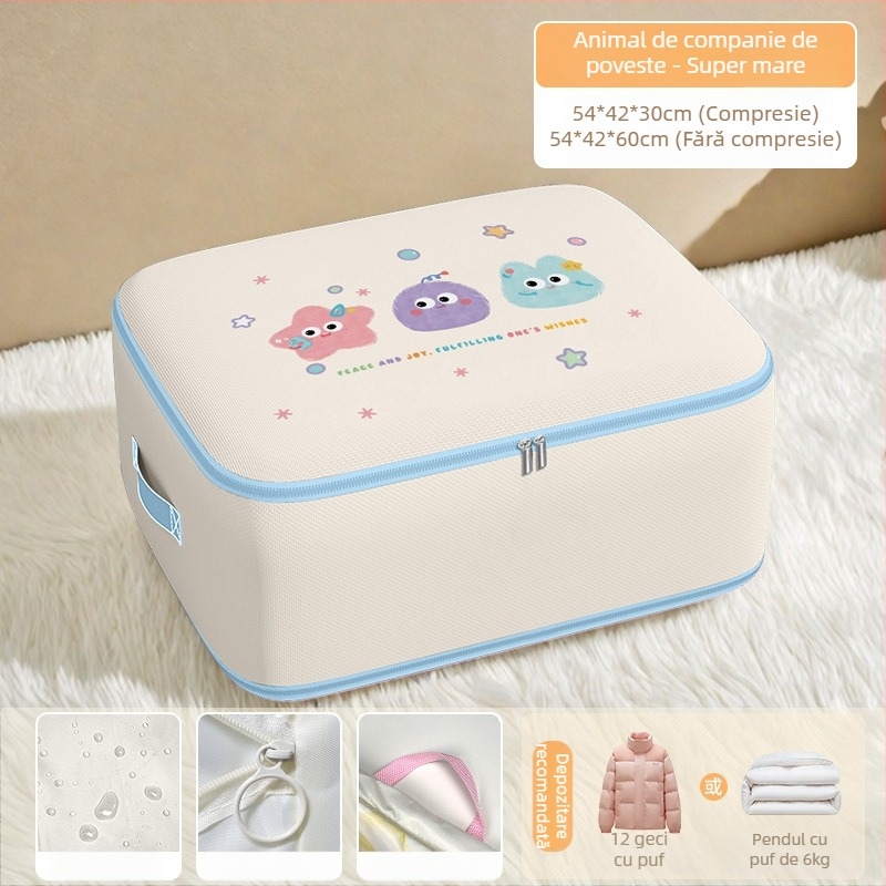 Geantă de depozitare pentru pilote, formă cubică, material Twill Oxford, capacitate mare, depozitare în dormitor