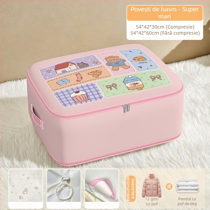 Geantă de depozitare pentru pilote, formă cubică, material Twill Oxford, capacitate mare, depozitare în dormitor