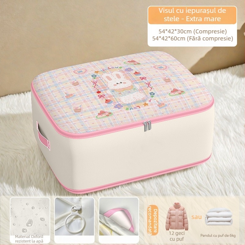 Geantă de depozitare pentru pilote, formă cubică, material Twill Oxford, capacitate mare, depozitare în dormitor