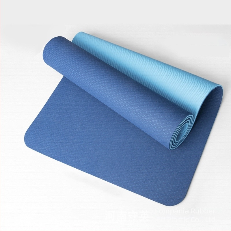 Covoraș de yoga TPE, antiaderent, îngroșat, personalizabil, 800 g, 4–10 mm, pentru yoga, fitness și dans, ghid de asane