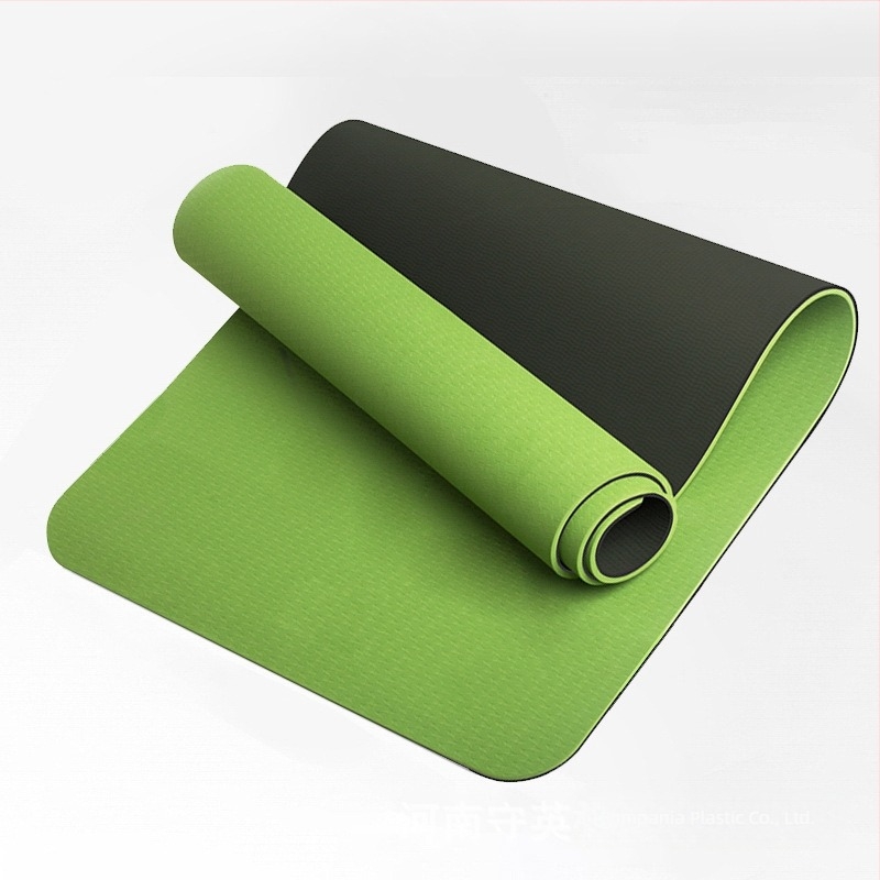 Covoraș de yoga TPE, antiaderent, îngroșat, personalizabil, 800 g, 4–10 mm, pentru yoga, fitness și dans, ghid de asane