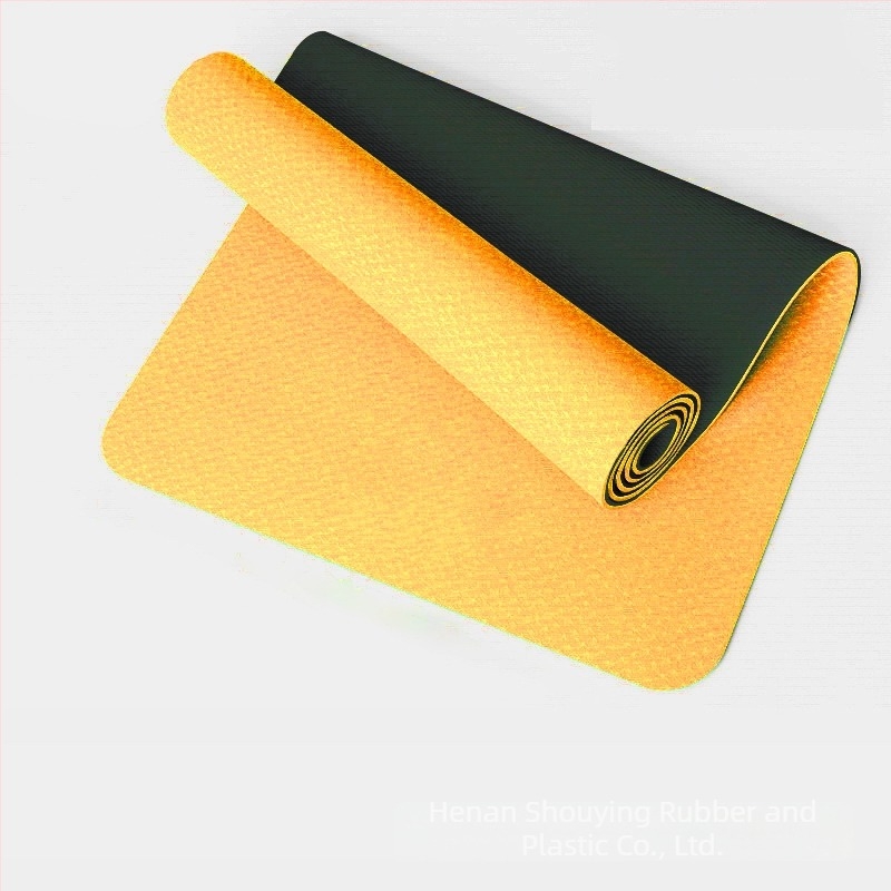 Covoraș de yoga TPE, antiaderent, îngroșat, personalizabil, 800 g, 4–10 mm, pentru yoga, fitness și dans, ghid de asane