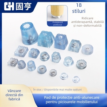Talpi din cauciuc pentru picioarele mobilierului – pentru picioarele meselor și scaunelor, anti-alunecare, rezistente la uzură, înălțire, model 001, brand Guheng