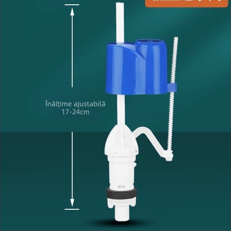 Accesorii pentru rezervorul de toaletă — Ventil de alimentare cu apă, Ventil de evacuare, Ventil plutitor, set de 3 piese; Brand Junmai; Material: Formaldehidă; Stil: Simplitate modernă; Utilizare: apăsare dublă
