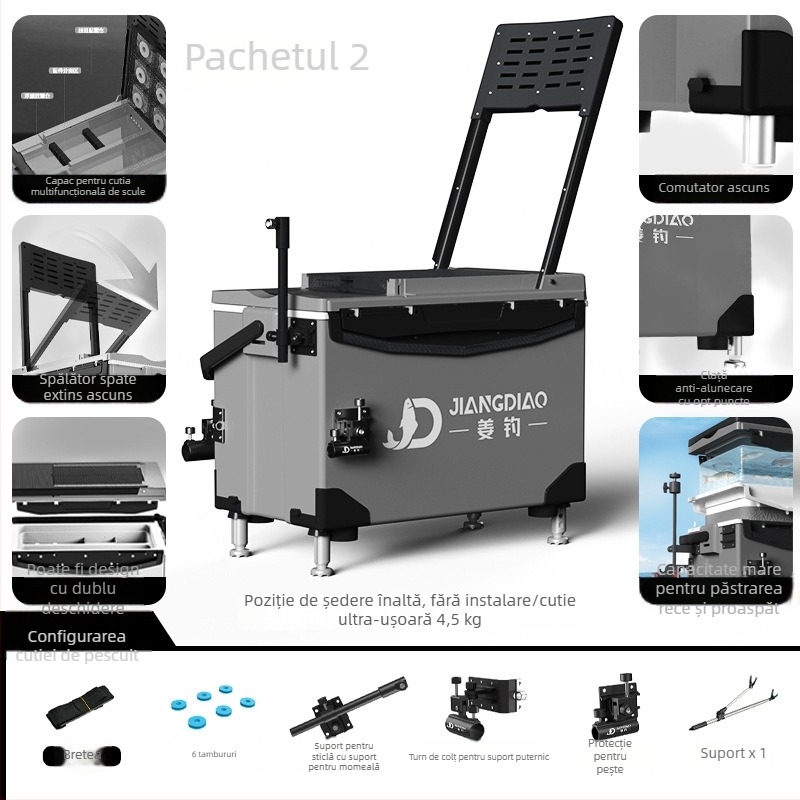 Cutie de pescuit Ginger Fishing - material PP, capacitate 25-32