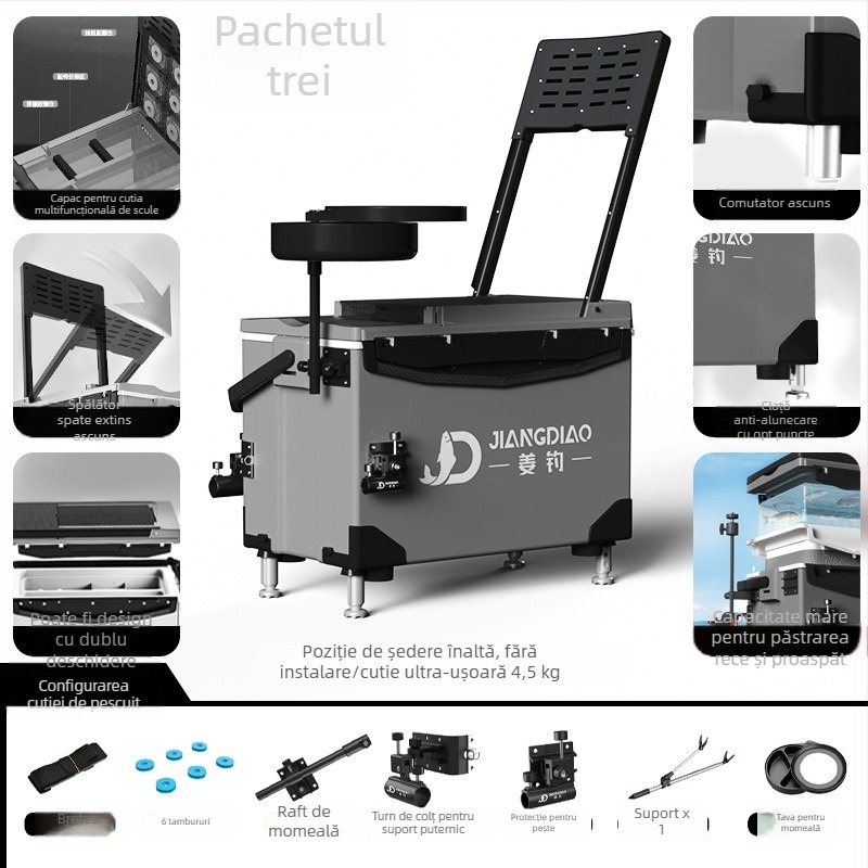 Cutie de pescuit Ginger Fishing - material PP, capacitate 25-32