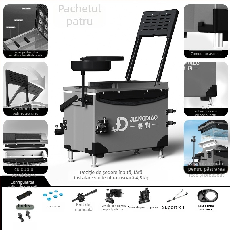 Cutie de pescuit Ginger Fishing - material PP, capacitate 25-32