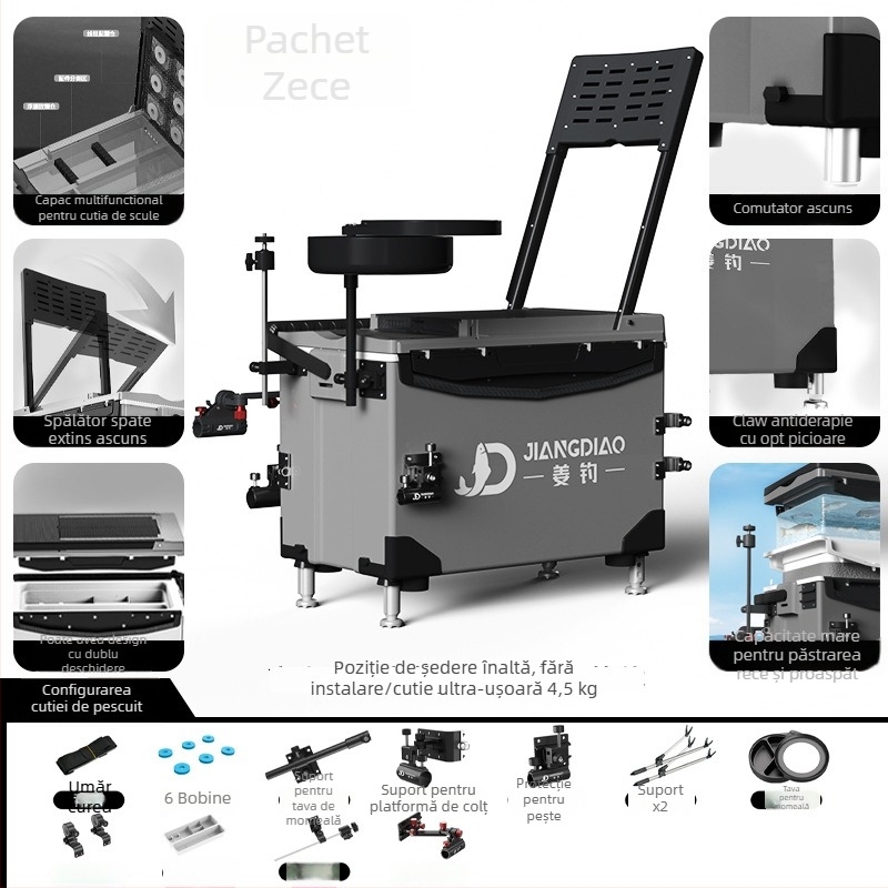 Cutie de pescuit Ginger Fishing - material PP, capacitate 25-32