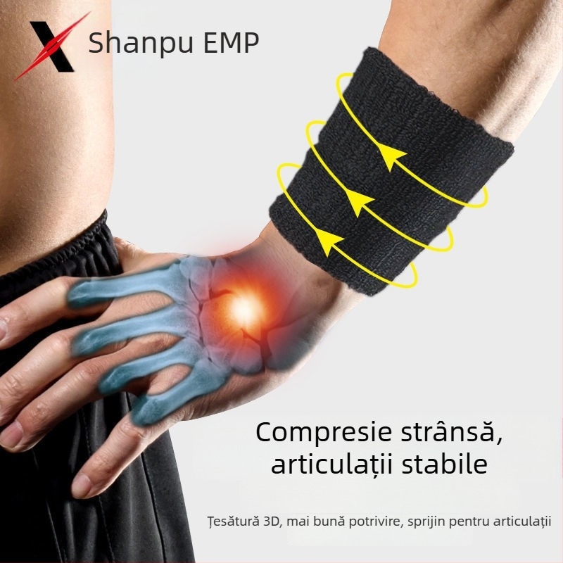Shanpu A1V50 Protector de încheietură pentru sport – Suport pentru încheietură în entorse, protecție a țesutului tendonului pentru baschet