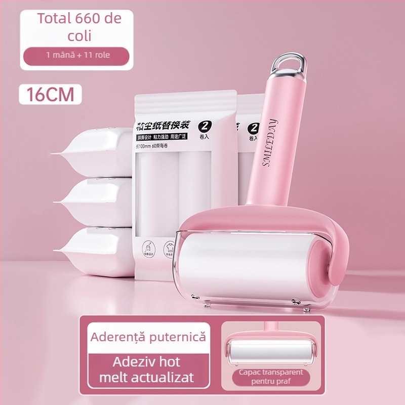 Rolă de lint înlocuibilă cu rol rupt pentru îndepărtarea părului de pisică și curățarea hainelor — Material plastic, Brand Yi wei, Stil modern