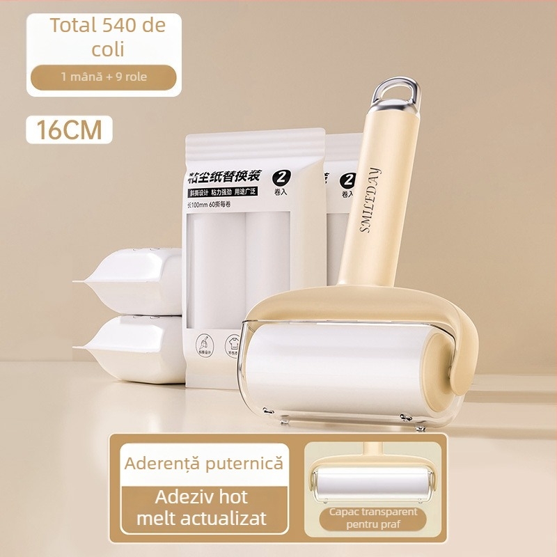Rolă de lint înlocuibilă cu rol rupt pentru îndepărtarea părului de pisică și curățarea hainelor — Material plastic, Brand Yi wei, Stil modern
