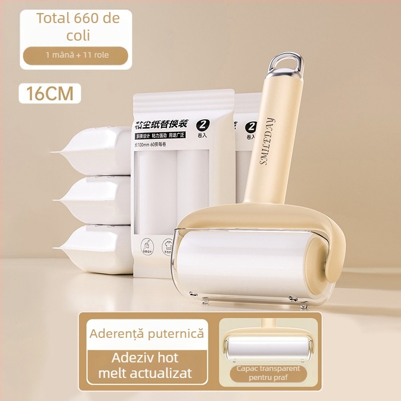 Rolă de lint înlocuibilă cu rol rupt pentru îndepărtarea părului de pisică și curățarea hainelor — Material plastic, Brand Yi wei, Stil modern