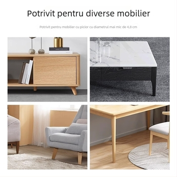 Tamponi pentru creșterea înălțimii picioarelor mese | Material: polietilenă | Model: booster pentru colțul mesei | Stil: modern minimalist