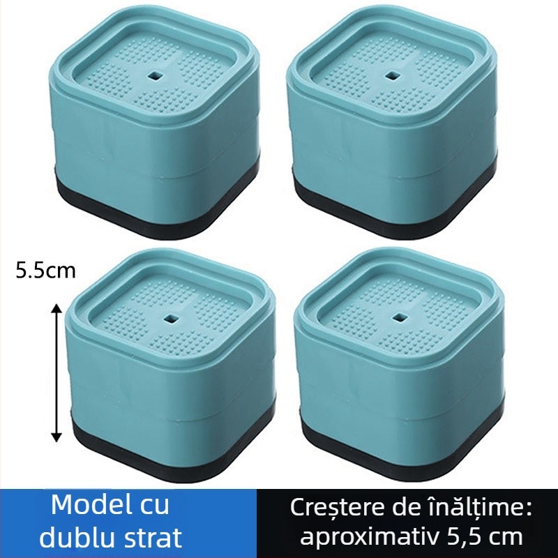 Tamponi pentru creșterea înălțimii picioarelor mese | Material: polietilenă | Model: booster pentru colțul mesei | Stil: modern minimalist