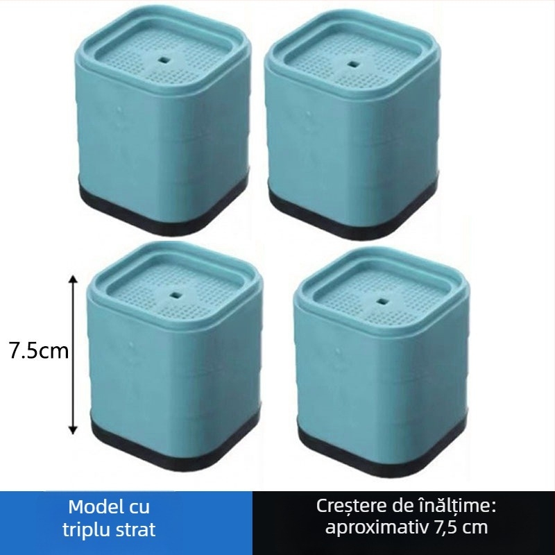 Tamponi pentru creșterea înălțimii picioarelor mese | Material: polietilenă | Model: booster pentru colțul mesei | Stil: modern minimalist