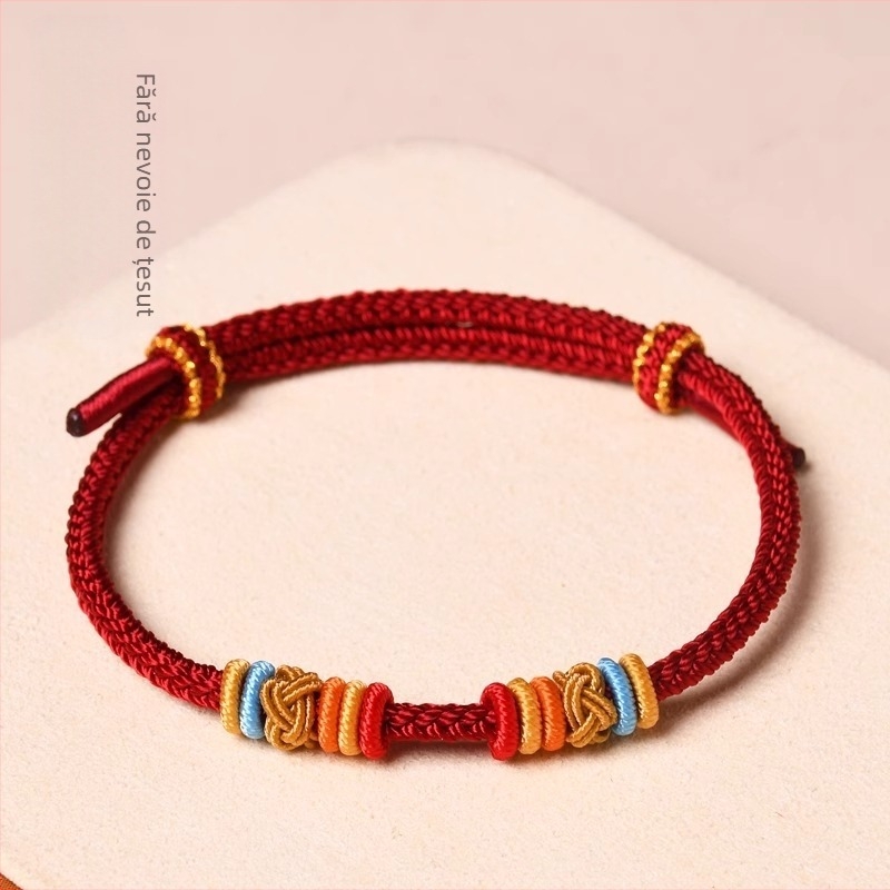 Brățară unisex din șnur țesut manual, design minimalist, vară 2024