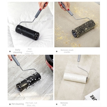 Rulou pentru îndepărtarea părului – din plastic, cu rolă de felt, Alice, fabricat în China, stil modern minimalist, lansat în 2012