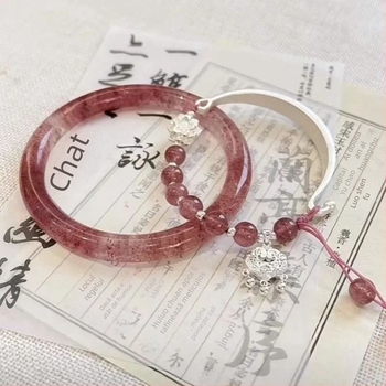 Brățară geometrică unisex, handmade, materiale mixte, stil nou chinezesc-retro