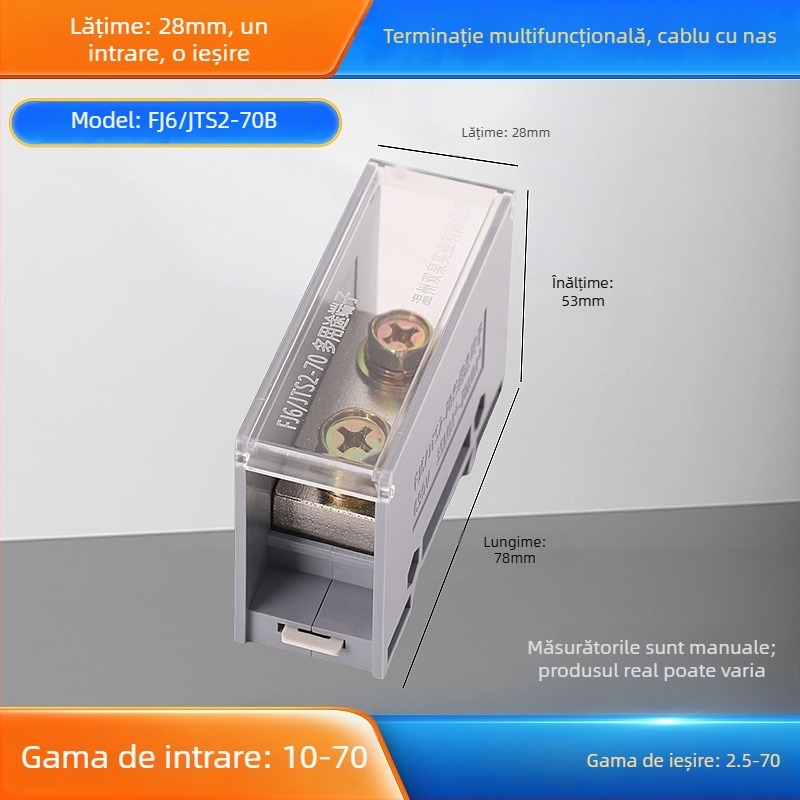 Cutie de legături Sq6/Jts2, intrare unică, mai multe ieșiri, carcasă izolată