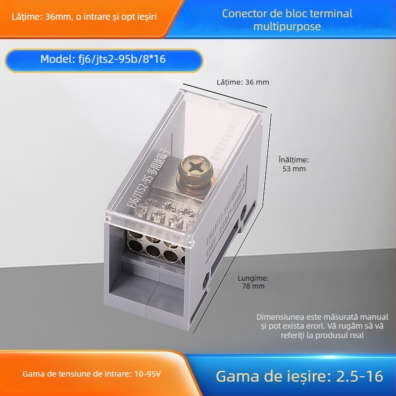 Cutie de legături Sq6/Jts2, intrare unică, mai multe ieșiri, carcasă izolată