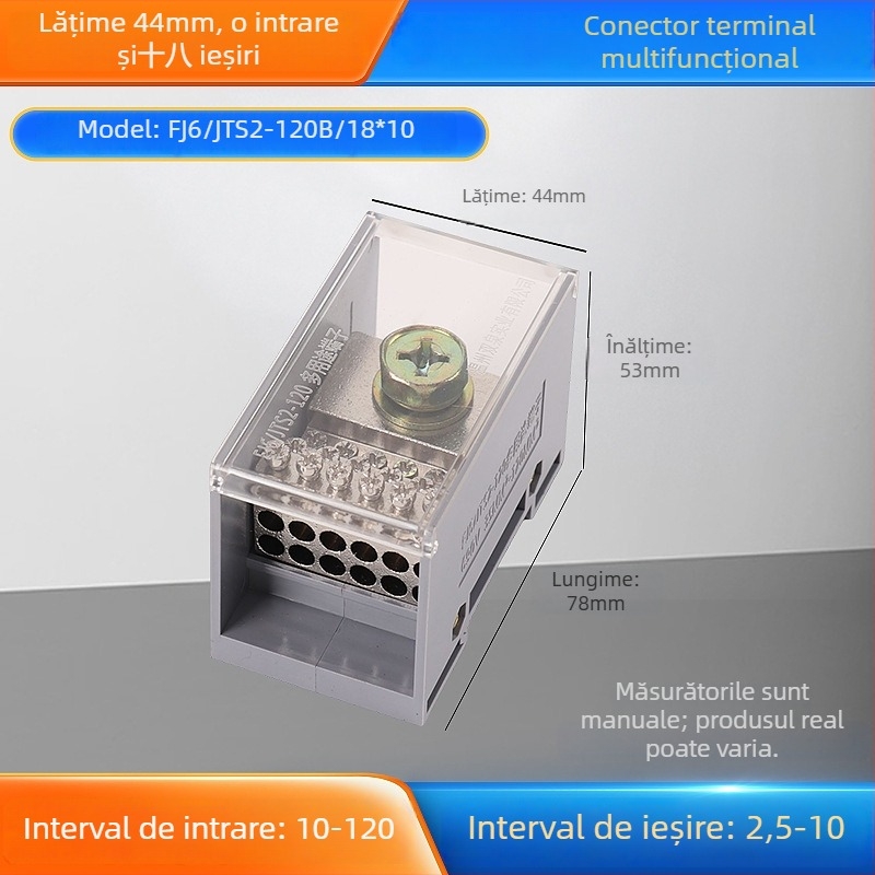 Cutie de legături Sq6/Jts2, intrare unică, mai multe ieșiri, carcasă izolată