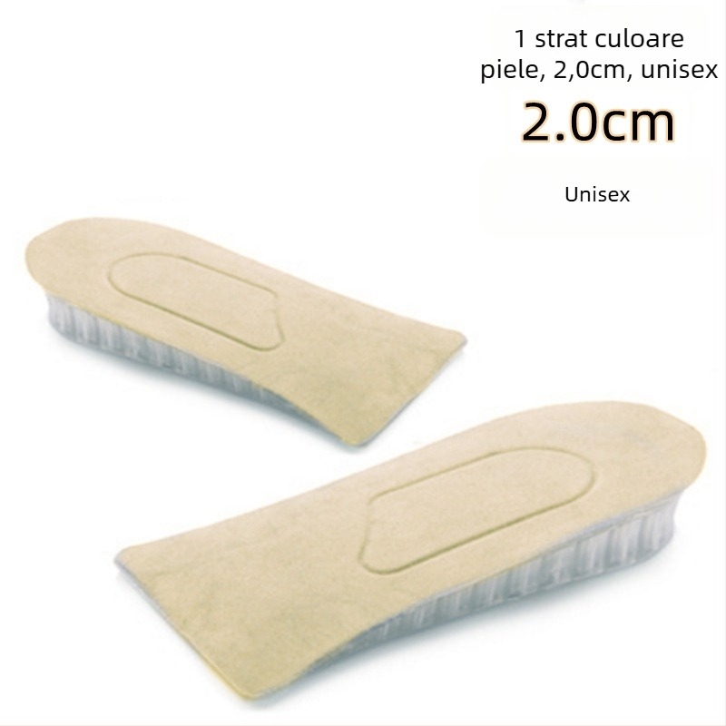 Talpă din silicon pentru creșterea înălțimii, invizibilă, cu design faguri, model zgdqk01, pentru bărbați și femei, potrivită pentru pantofi din piele, ghete, casual și sport