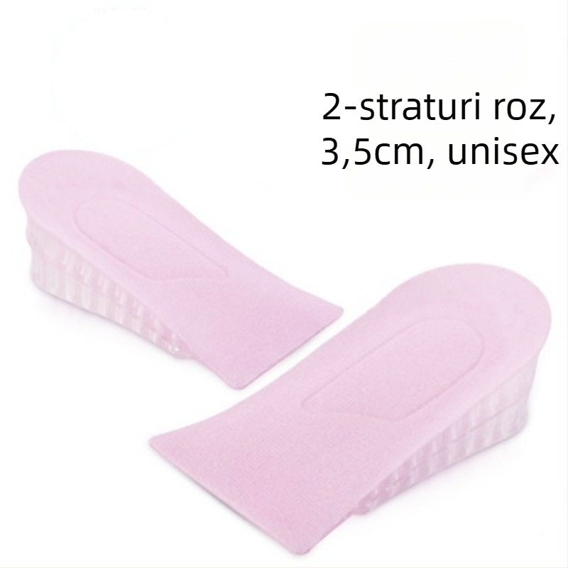 Talpă din silicon pentru creșterea înălțimii, invizibilă, cu design faguri, model zgdqk01, pentru bărbați și femei, potrivită pentru pantofi din piele, ghete, casual și sport