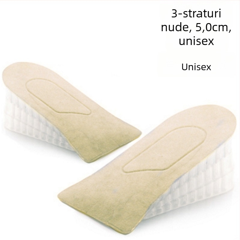 Talpă din silicon pentru creșterea înălțimii, invizibilă, cu design faguri, model zgdqk01, pentru bărbați și femei, potrivită pentru pantofi din piele, ghete, casual și sport