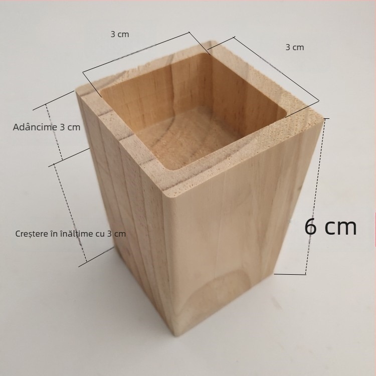 Nivelatoare pentru picioarele mobilierului din blocuri de lemn pentru pat, canapea, masă de cafea, masă de dining și dulap – stil modern și simplu