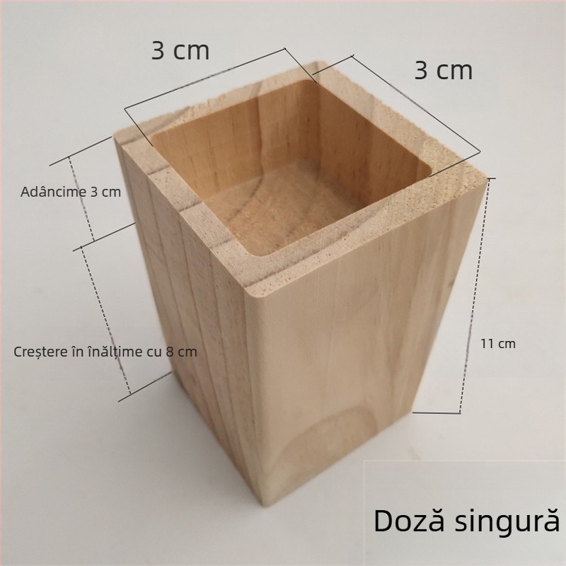 Nivelatoare pentru picioarele mobilierului din blocuri de lemn pentru pat, canapea, masă de cafea, masă de dining și dulap – stil modern și simplu