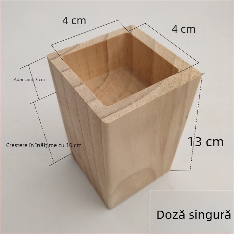 Nivelatoare pentru picioarele mobilierului din blocuri de lemn pentru pat, canapea, masă de cafea, masă de dining și dulap – stil modern și simplu