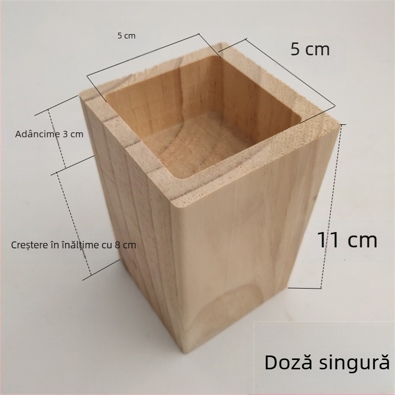 Nivelatoare pentru picioarele mobilierului din blocuri de lemn pentru pat, canapea, masă de cafea, masă de dining și dulap – stil modern și simplu