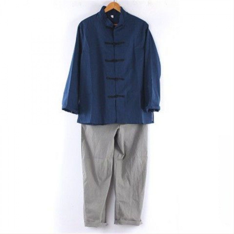 Costum masculin de fermier în stil Republica Chineză, țesătură acrilică, conținut principal 95%+, vară 2022, vârsta 25–29, potrivit pentru belly dance