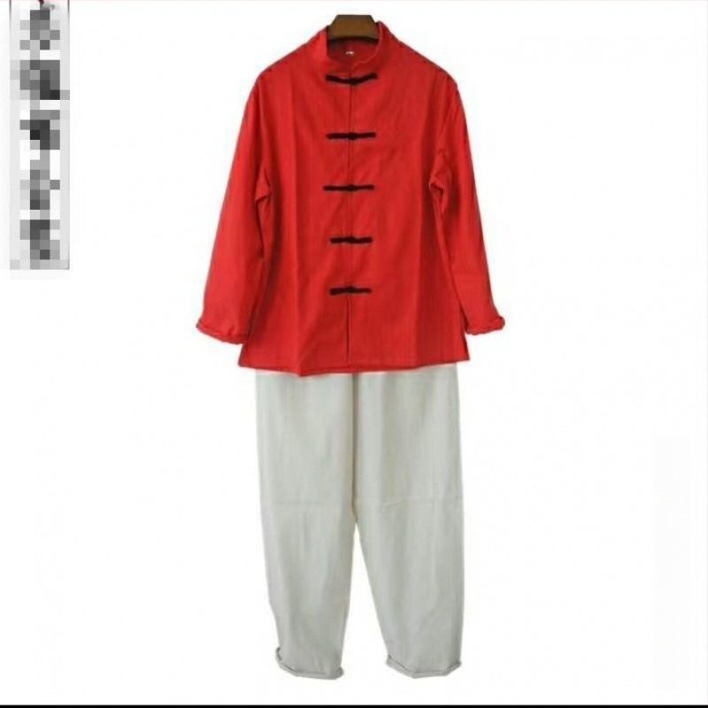 Costum masculin de fermier în stil Republica Chineză, țesătură acrilică, conținut principal 95%+, vară 2022, vârsta 25–29, potrivit pentru belly dance