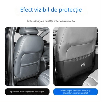 Protecție din piele pentru scaun Xpeng M03 – protecție pentru spatele scaunului, imprimare logo disponibil
