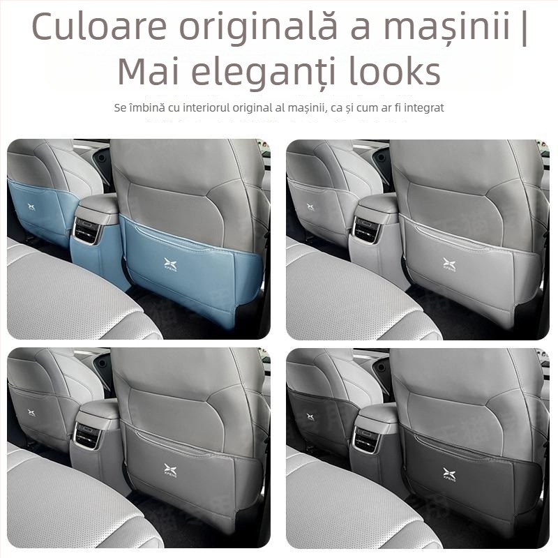 Protecție din piele pentru scaun Xpeng M03 – protecție pentru spatele scaunului, imprimare logo disponibil