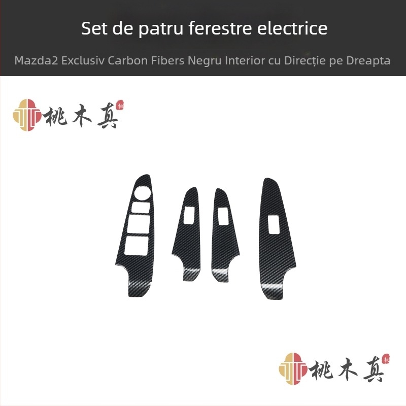 Interioară Mazda2 Peachwood cu acoperire 3D din fibre de carbon, plastic, personalizabil, Guangzhou, China