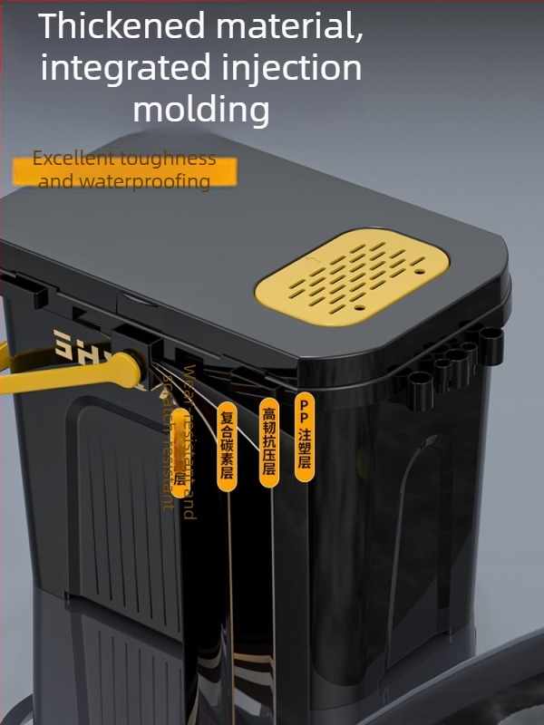 Găleată portabilă pentru pescuit cu cutie cu un singur strat, din plastic, capacitate sub 9, set de pescuit multifuncțional